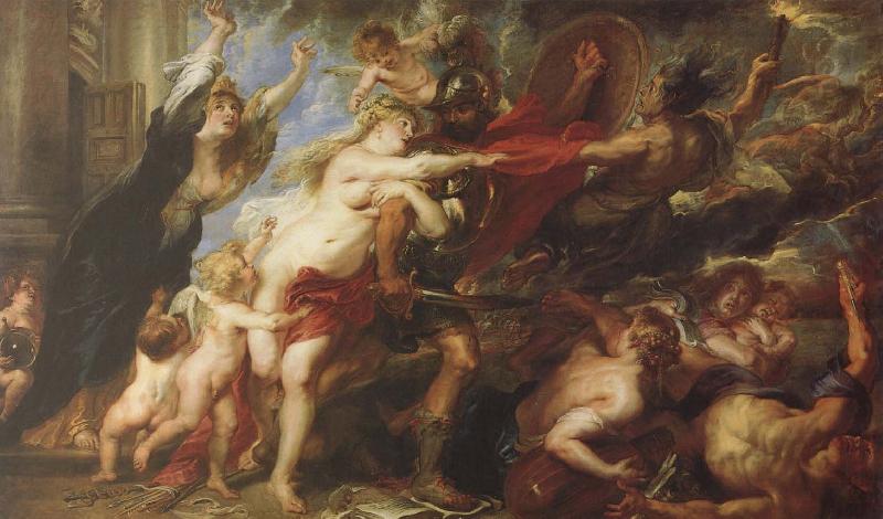 Peter Paul Rubens The moral of the outbreak of war Sweden oil painting art